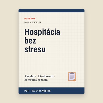 Hospitácia bez stresu